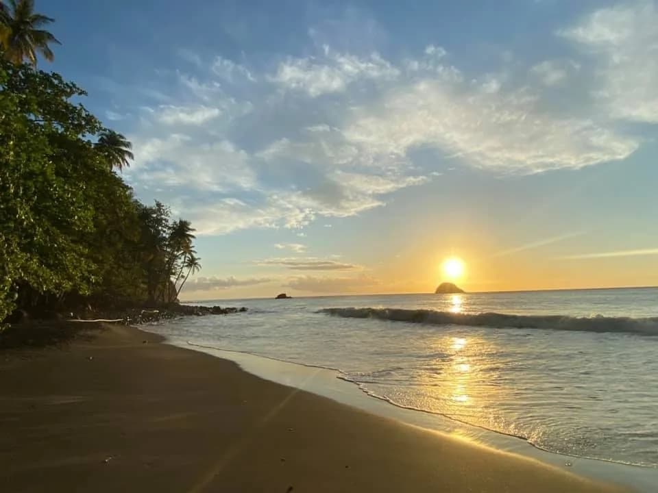 Sunset on a southern beach